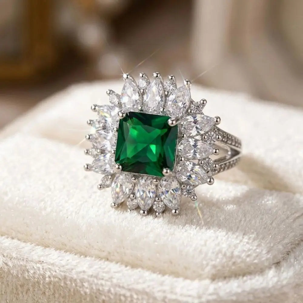 AAA+ Certified, Quality S.S, Size7, Gem CZ Fashion, Weight 4.6grams., ABC-SRG.12